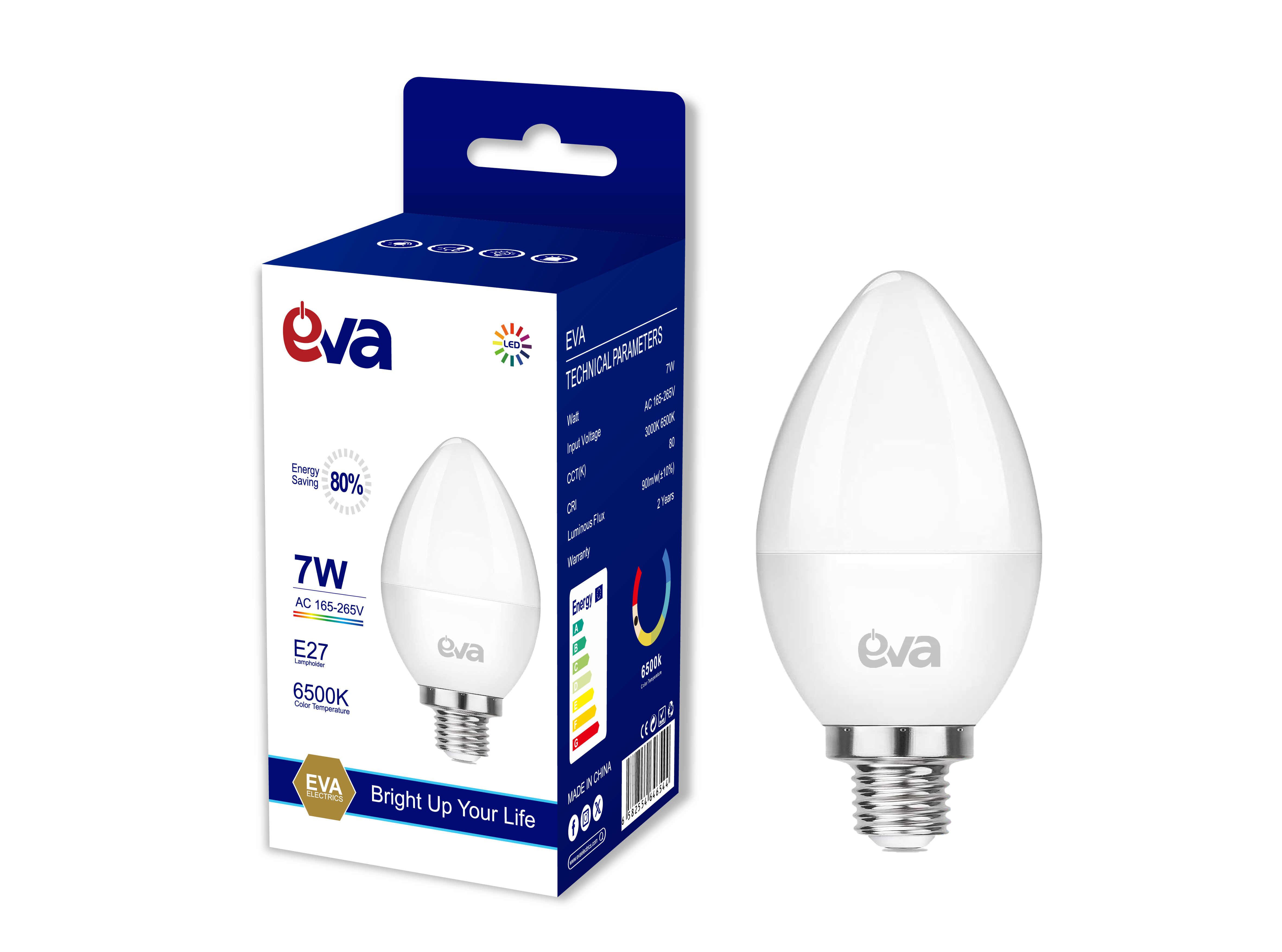 C37 LED BULB 7W E27