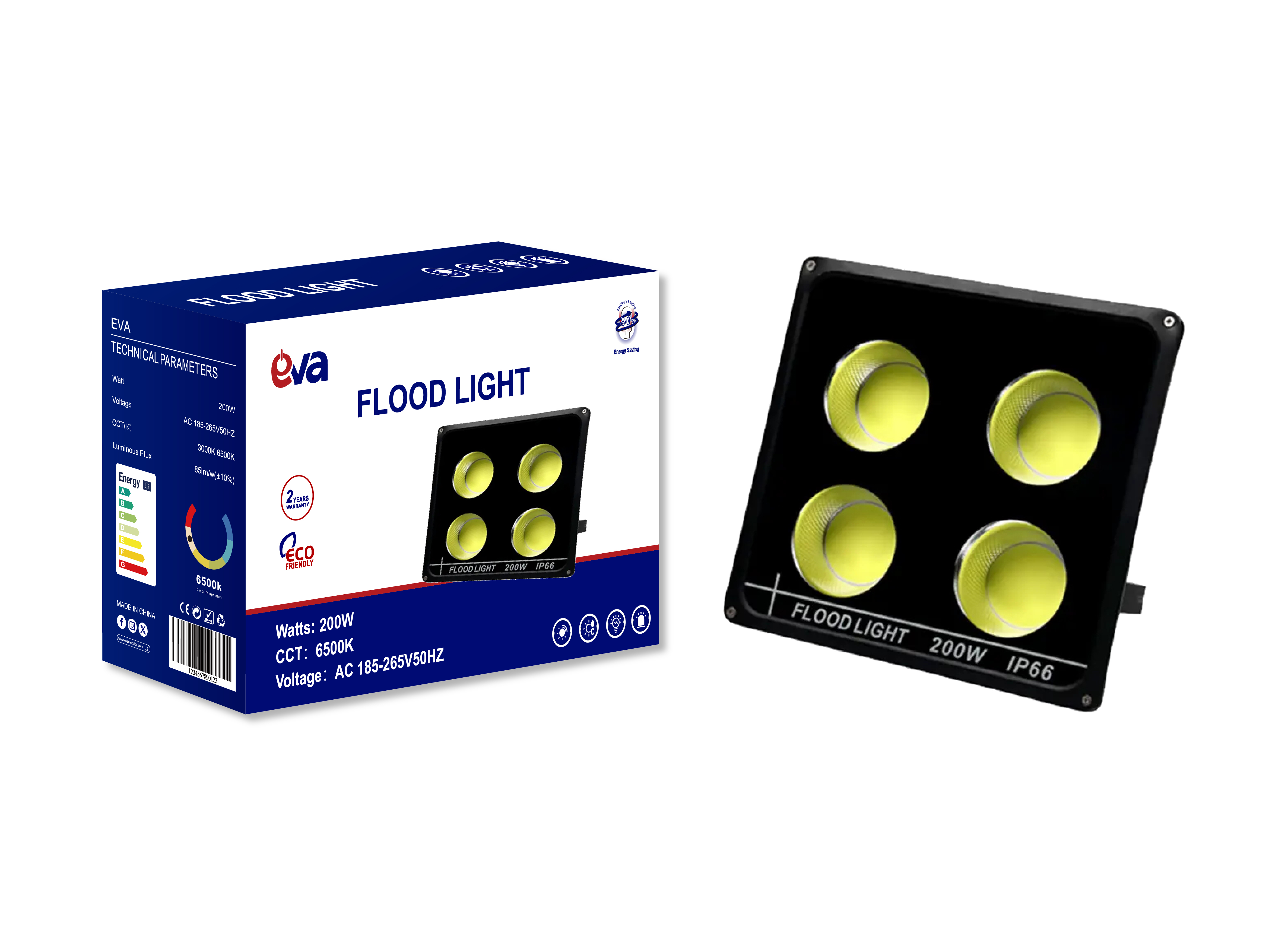 FLOOD LIGHT FIXTURE 200W