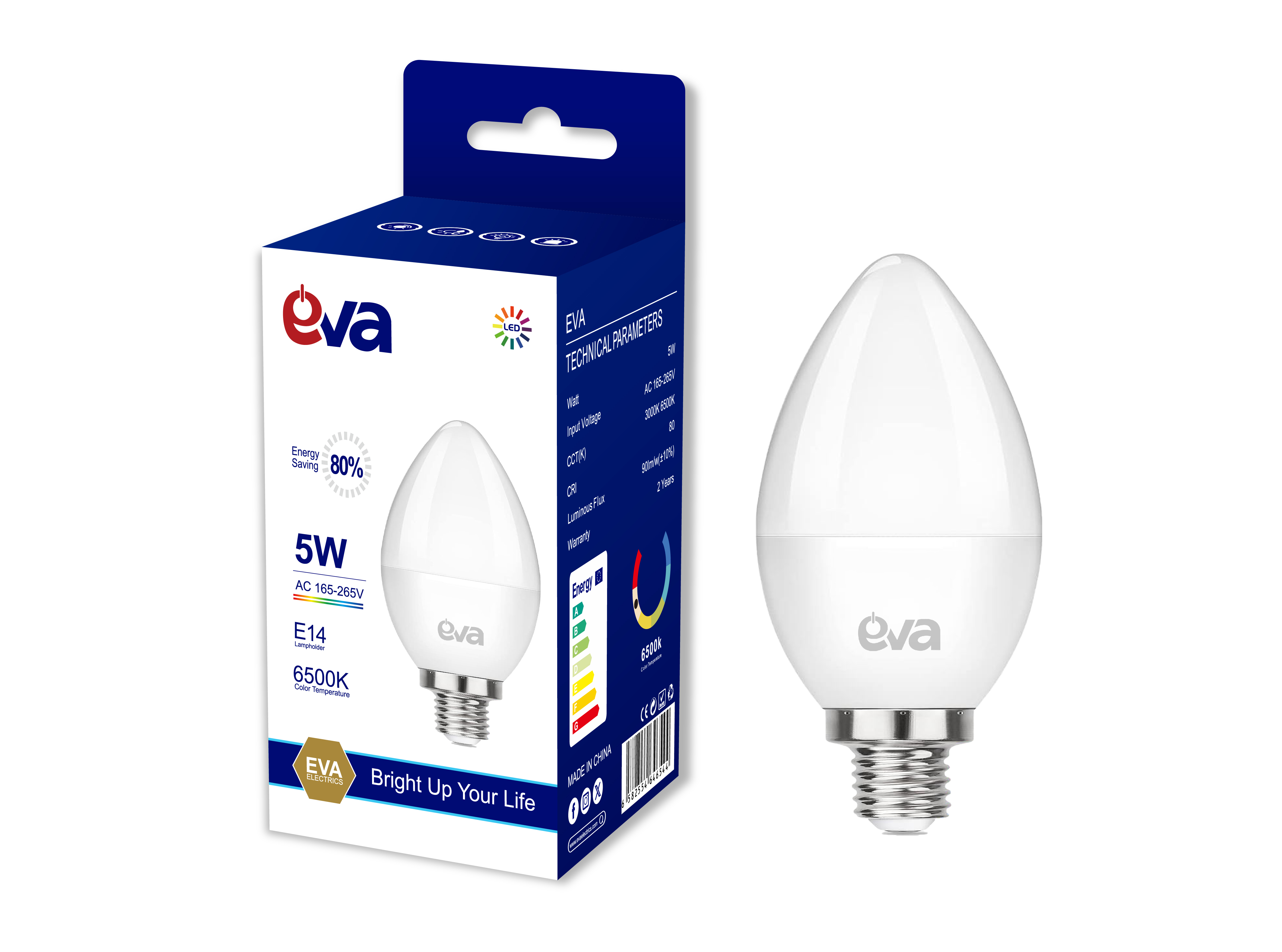 C37 LED BULB 5W E14