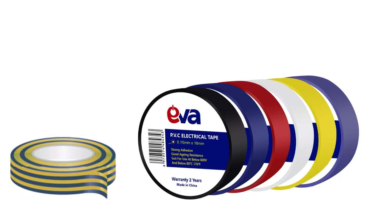 P.V.C ELECTRICAL TAPE 6 COLORS 0.15mmx18mm